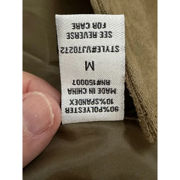 Western Faux Suede Fringe Jacket Cropped Brown Boho Festival Veveret M - Picture 6 of 8